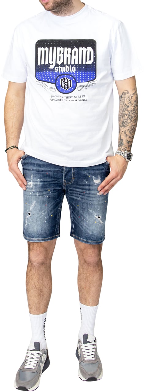 My Brand MY BRAND STUDIO URBAN STREETWEAR T-SHIRT | WHITE Wit