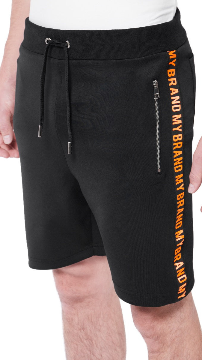 My Brand My Brand Tape Short | BLACK Zwart