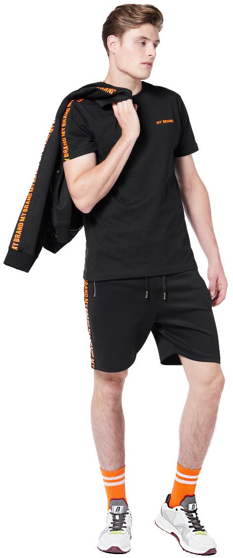 My Brand My Brand Tape Short | BLACK Zwart