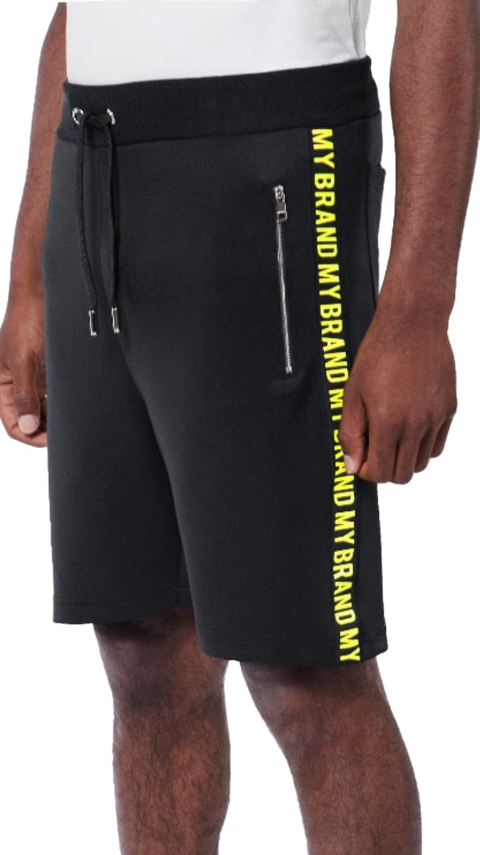 My Brand My Brand Tape Short | BLACK Zwart