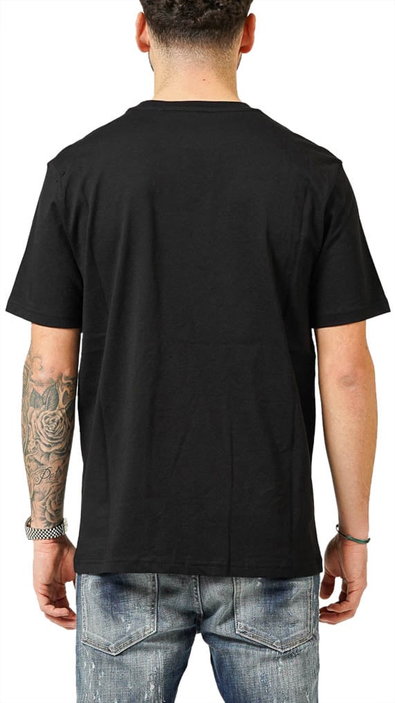 My Brand MY BRAND UPSIDE DOWN CHEST BLACK T-SHIRT | BLACK Zwart