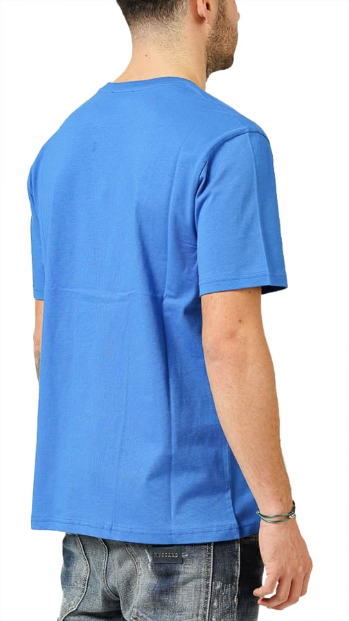 My Brand MY BRAND UPSIDE DOWN CHEST KOBALT T-SHIRT | KOBALT BLUE Blauw