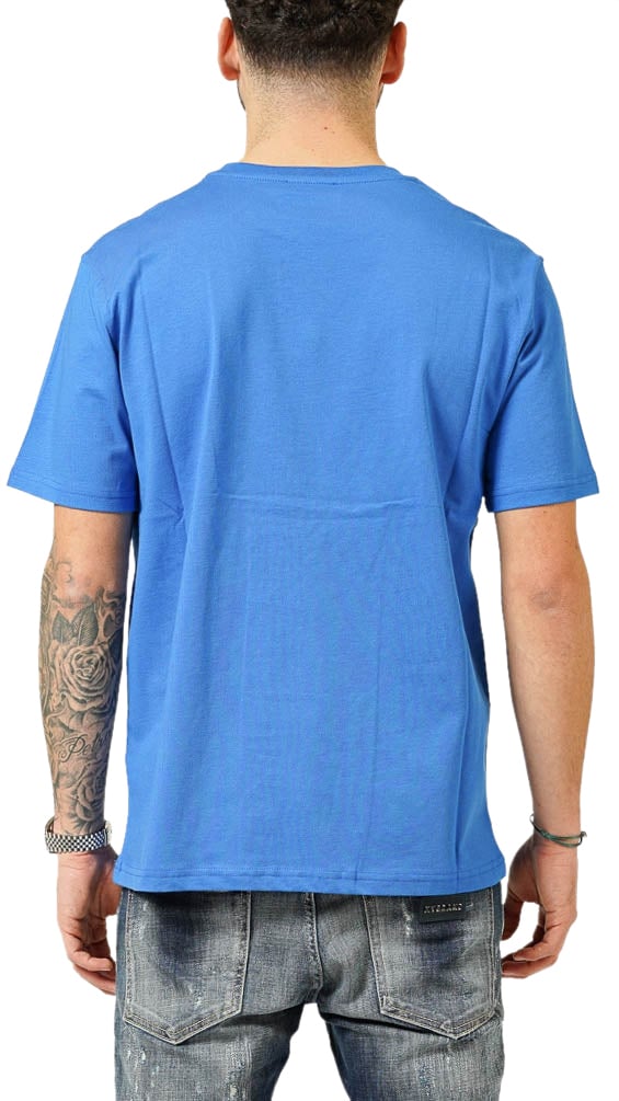 My Brand MY BRAND UPSIDE DOWN CHEST KOBALT T-SHIRT | KOBALT BLUE Blauw