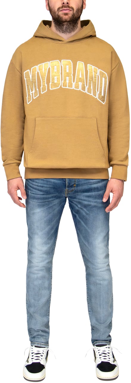 My Brand MYBRAND VARSITY EDGE SILK | BROWN Bruin