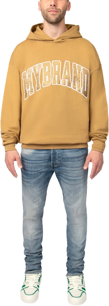 My Brand MYBRAND VARSITY EDGE STRASS | BROWN Bruin