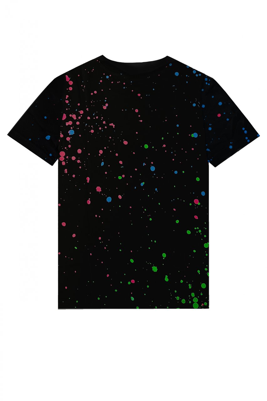 My Brand NEON PAINT CAPSULE T SHIRT | BLACK Zwart