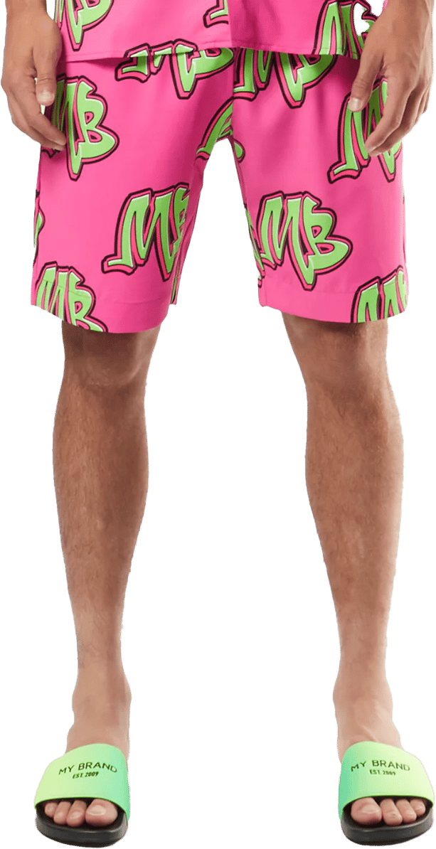 My Brand NEON SWIM CAPSULE SHORTS | NEON PINK Roze