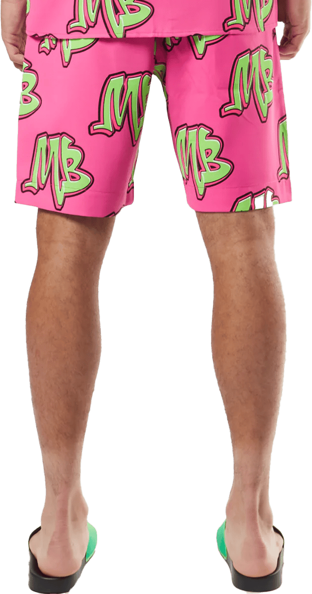 My Brand NEON SWIM CAPSULE SHORTS | NEON PINK Roze