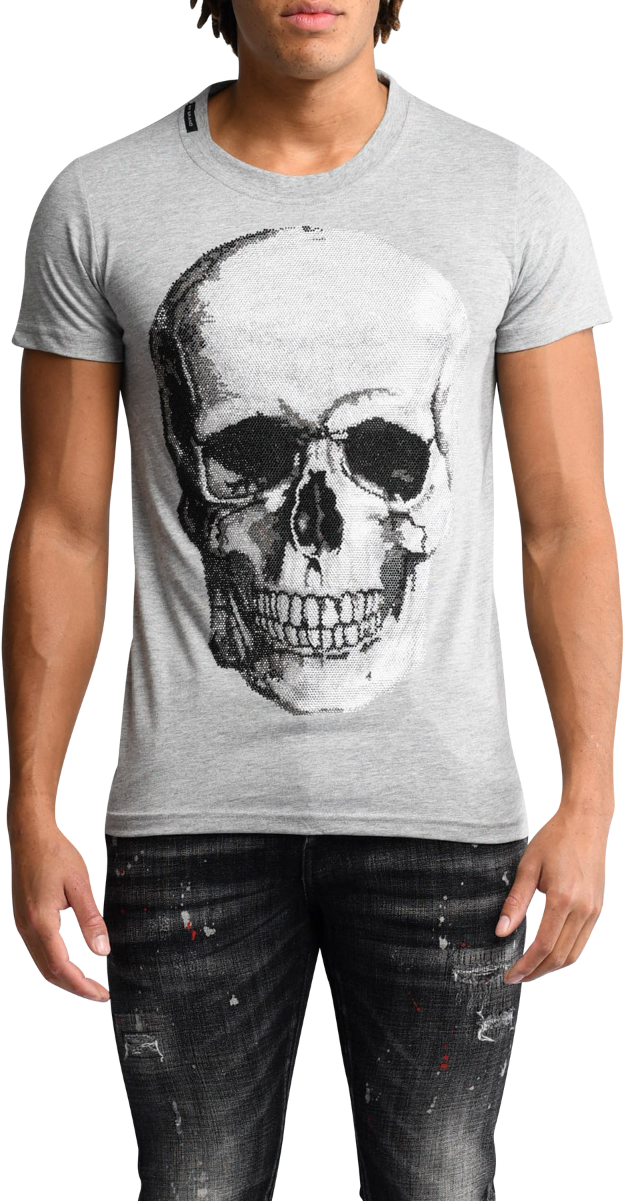 My Brand Original Skull T-Shirt | GREY Grijs