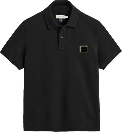 My Brand PIQUE POLO BLACK | BLACK Zwart