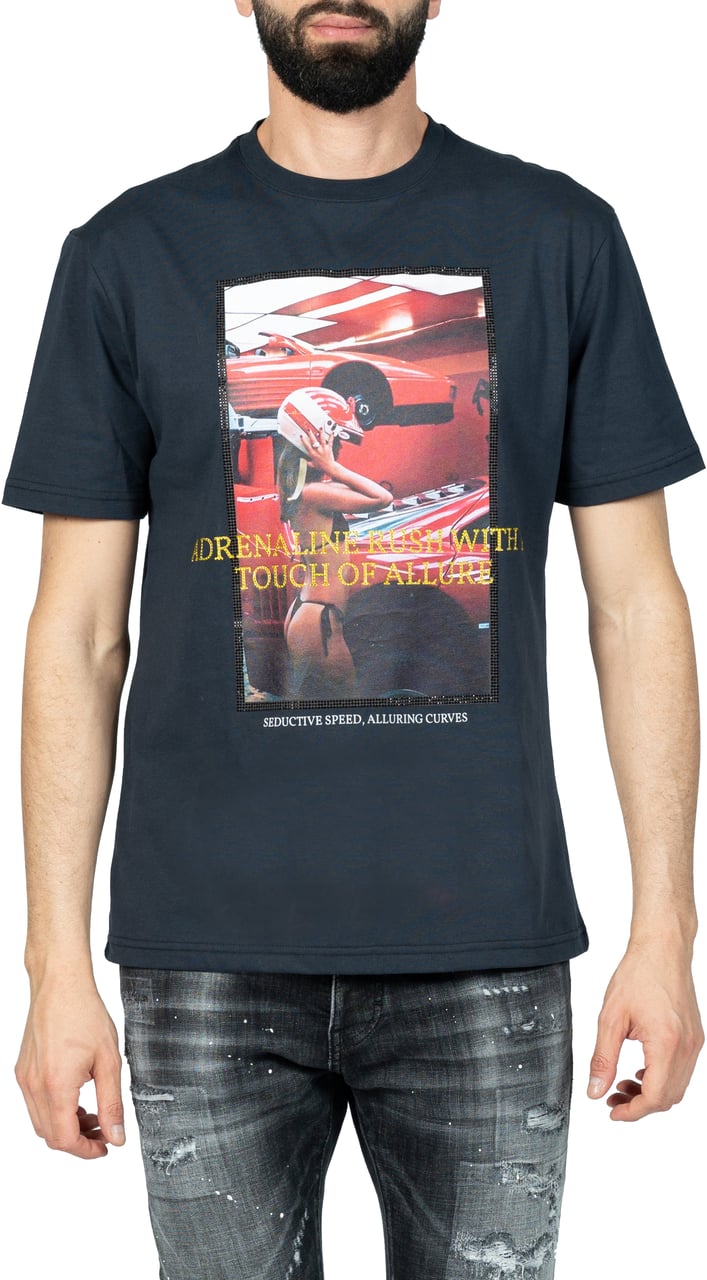 My Brand Race adrenaline tee | NAVY Blauw