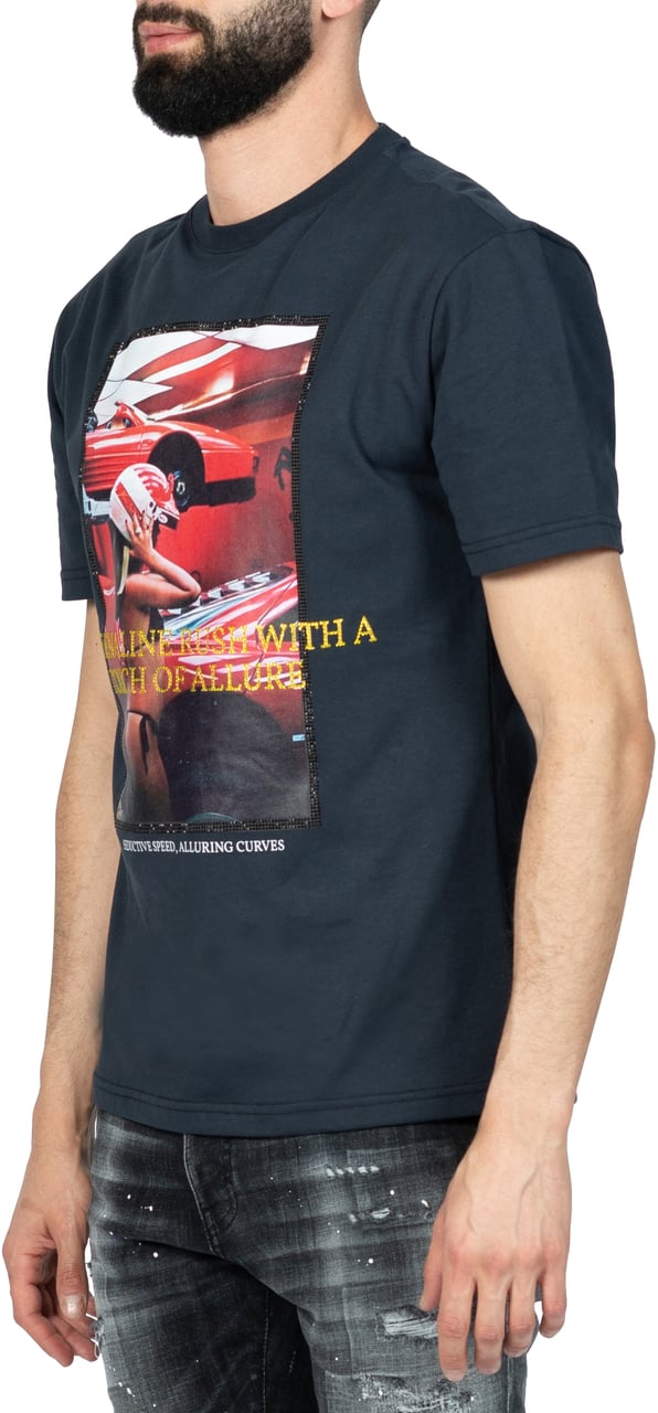 My Brand Race adrenaline tee | NAVY Blauw