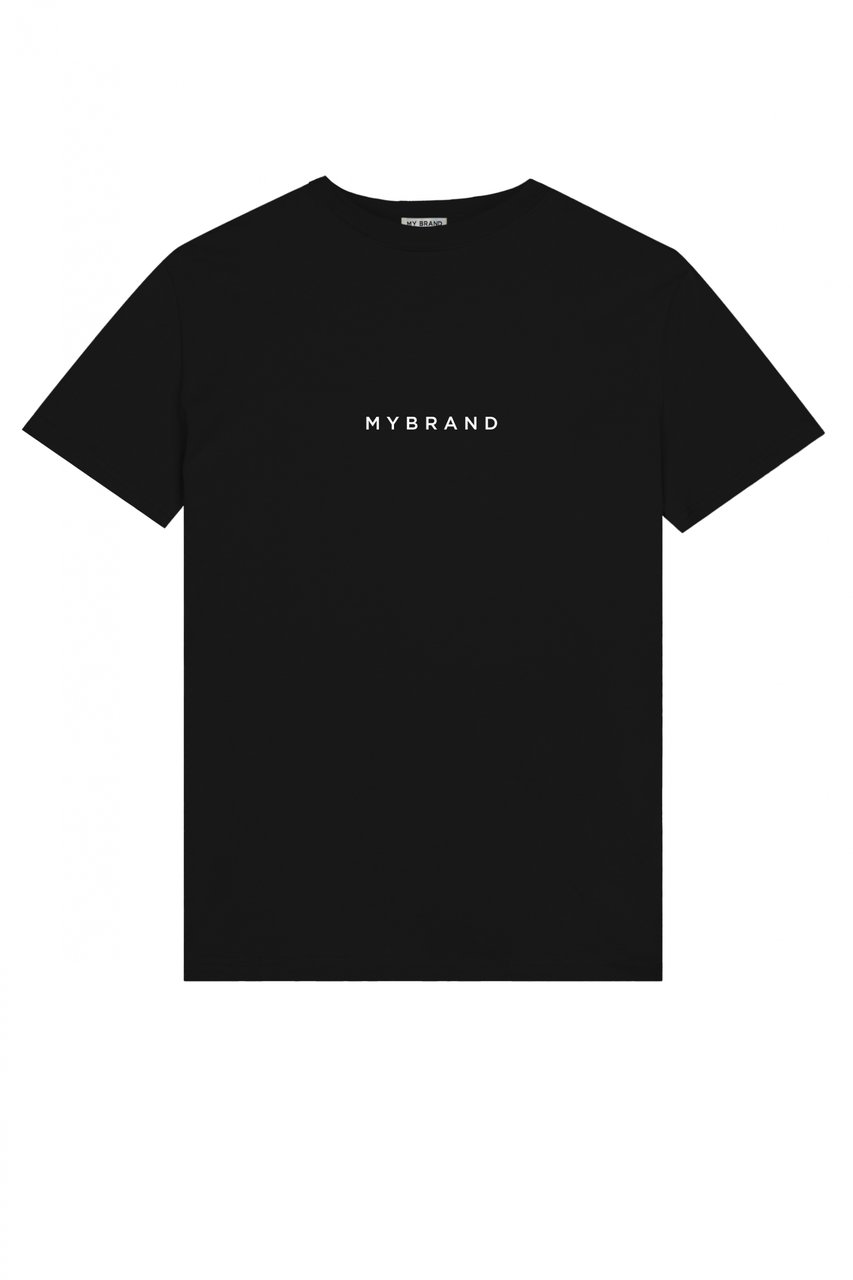My Brand RAIN BOW CAPSULE WITH TEXT T-SHIRT | BLACK Zwart