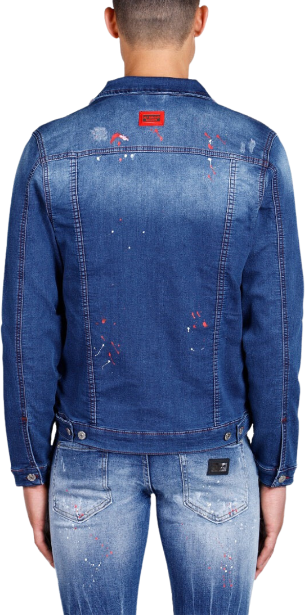 My Brand RED DESTROYED JEANS SHIRT | DENIM Blauw