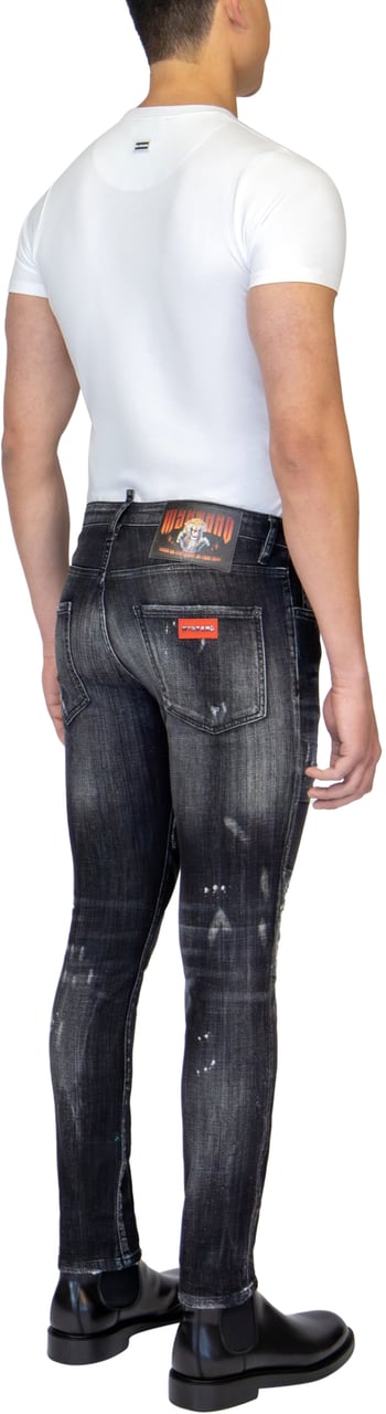 My Brand RED MYBRAND EMBLEM JEANS | BLACK Zwart