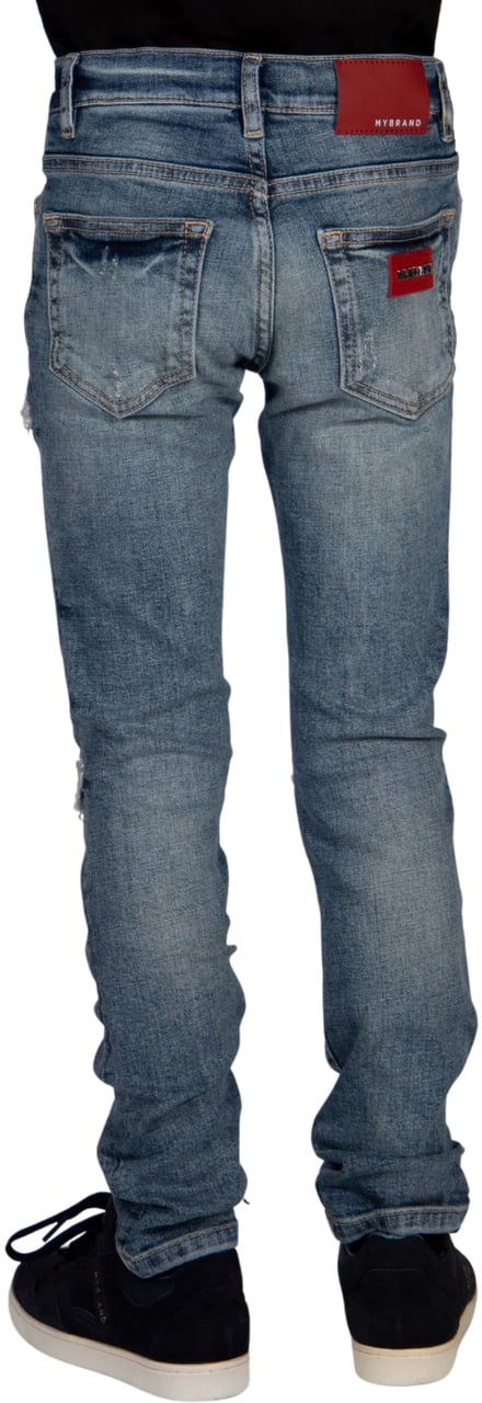 My Brand RED RIPPED BIKER JEANS KIDS | DENIM Blauw