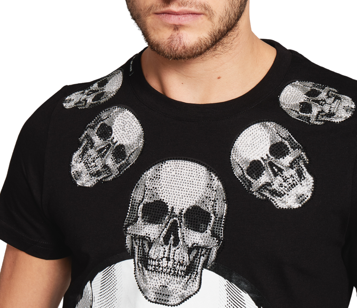 My Brand SKULL NECKLACE T-SHIRT | BLACK Zwart