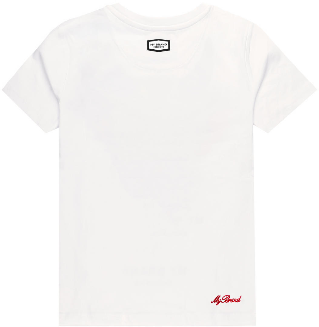 My Brand Snake Roses T-Shirt White | WHITE Wit