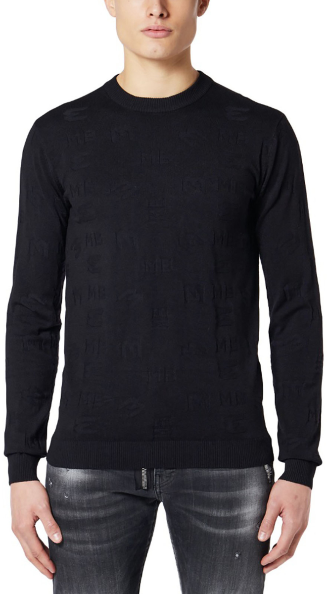 My Brand Structured Pattern Knitted Sweater | BLACK Zwart