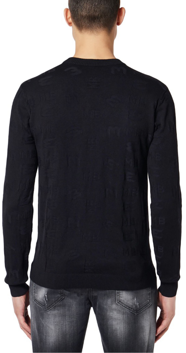 My Brand Structured Pattern Knitted Sweater | BLACK Zwart
