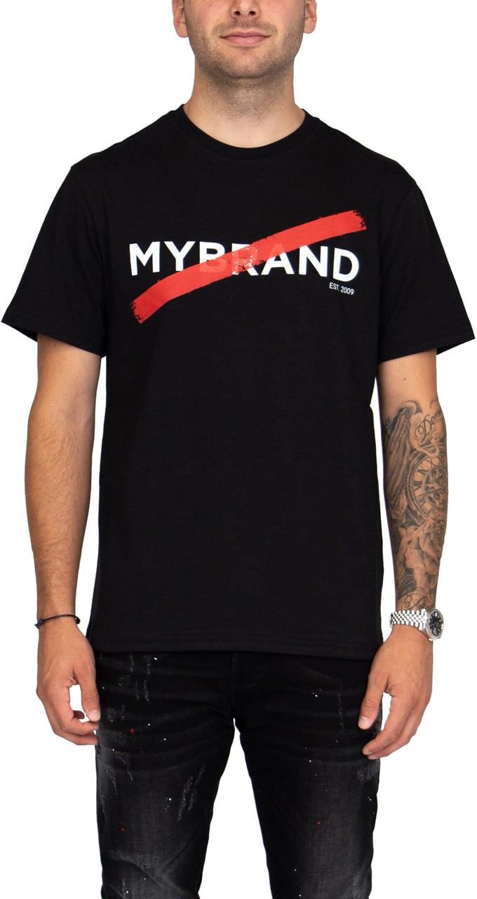 My Brand The Red Line Shirt Black | BLACK Zwart