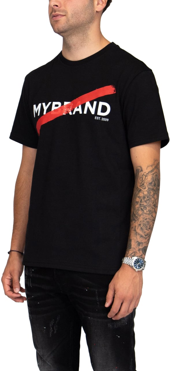 My Brand The Red Line Shirt Black | BLACK Zwart