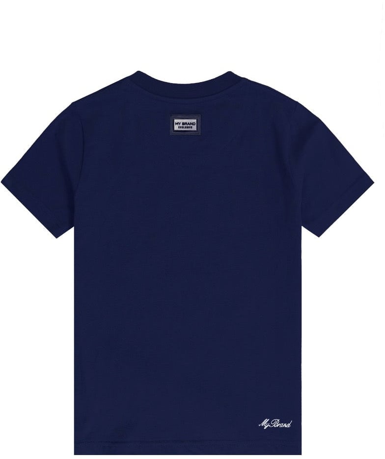 My Brand TIGER FIGHTER DRAGON T-SHIRT | NAVY Blauw