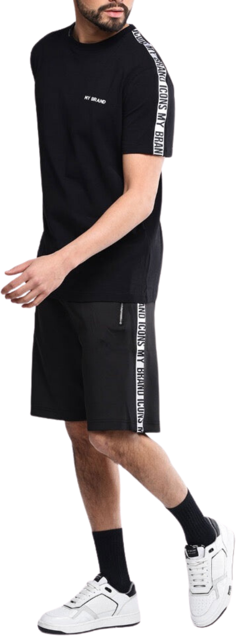 My Brand Track Short Icons Black | BLACK Zwart