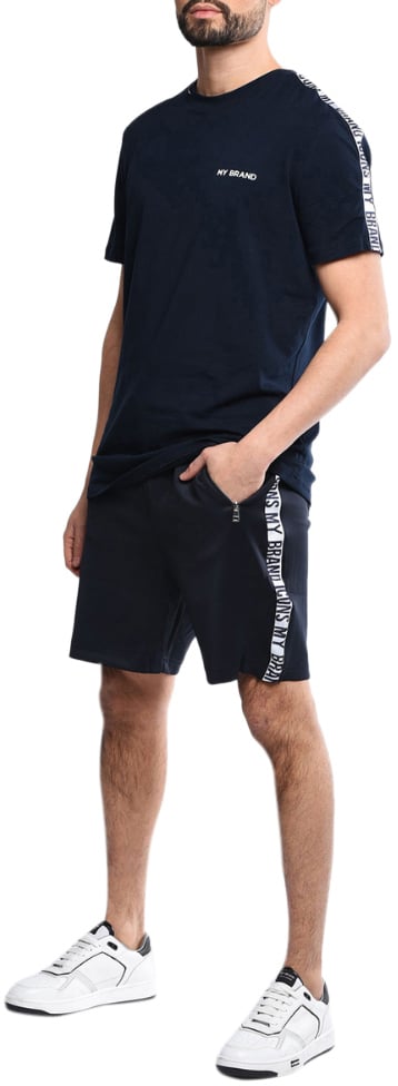 My Brand Track T-Shirt Icons Navy | NAVY Blauw