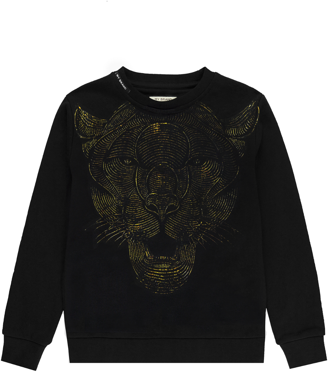 My Brand Trouble Tiger Sweater Gold | GOLD Geel