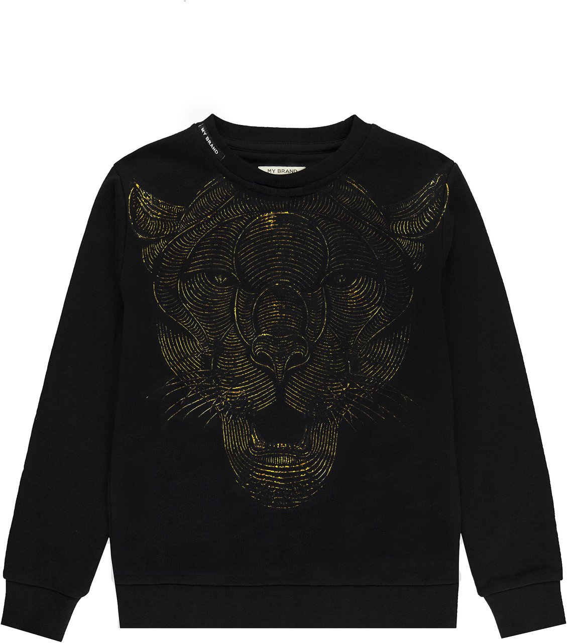My Brand Trouble Tiger Sweater Gold | GOLD Geel