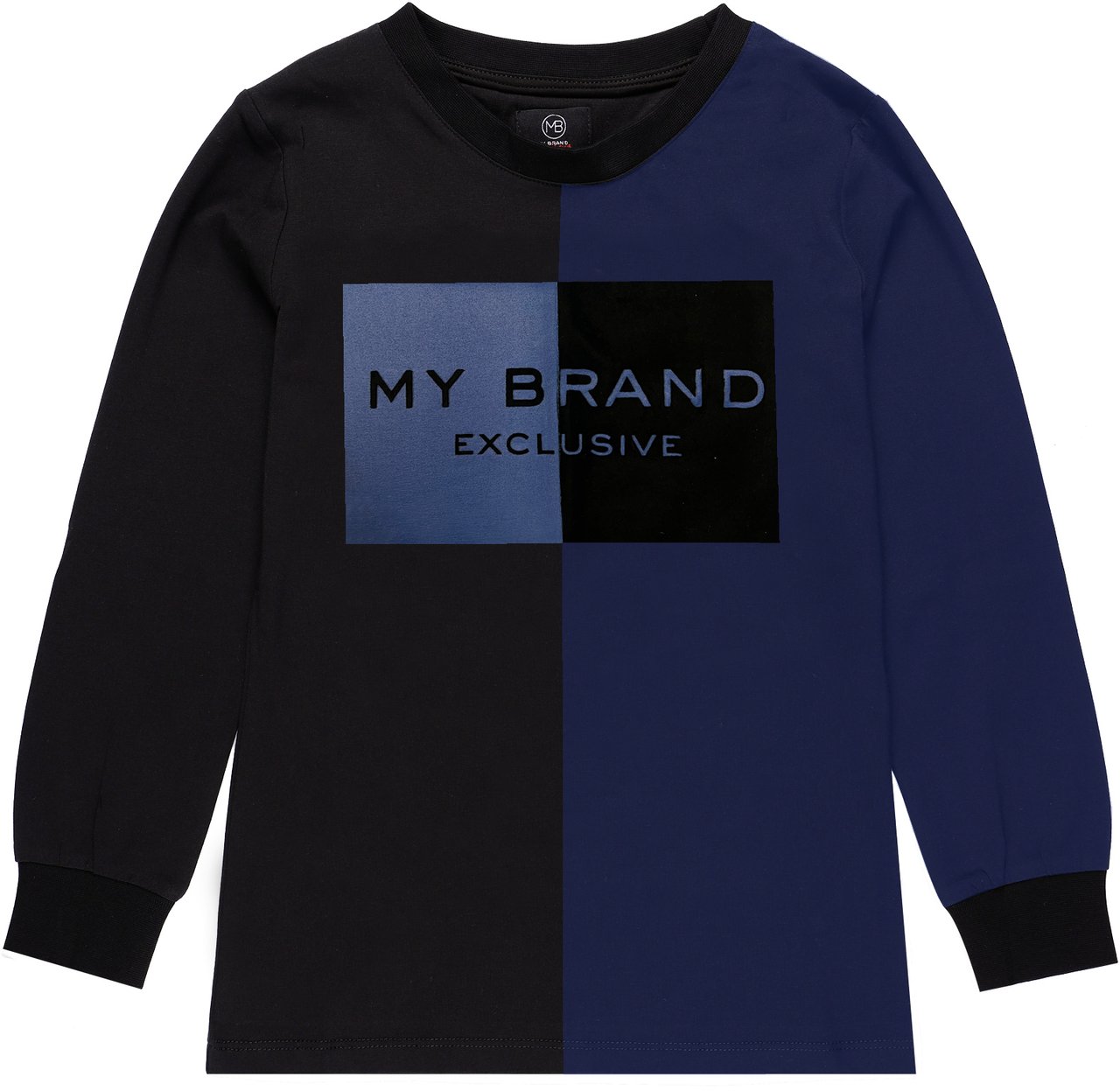 My Brand Two Sides Longsleeve | BLACK Zwart