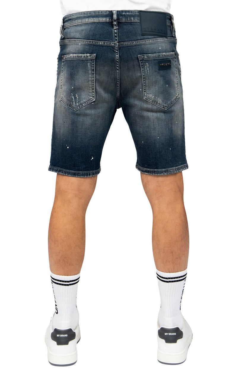 My Brand Washed Shredder Shorts | DENIM Blauw