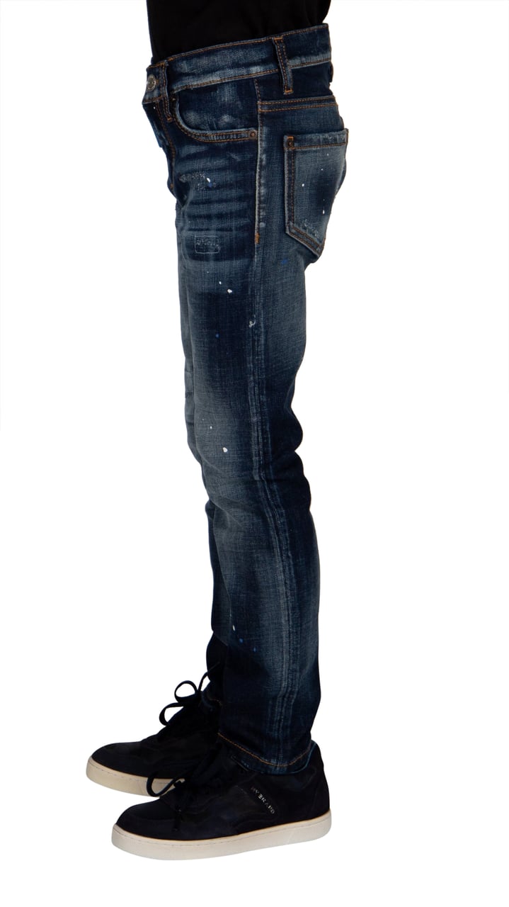 My Brand WASHED WHITE BLUE AND WHITE SPOTS JEANS KIDS | DENIM Blauw