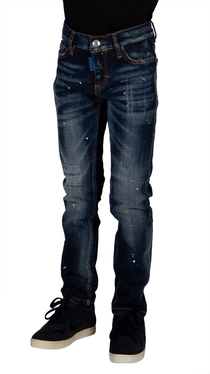 My Brand WASHED WHITE BLUE AND WHITE SPOTS JEANS KIDS | DENIM Blauw