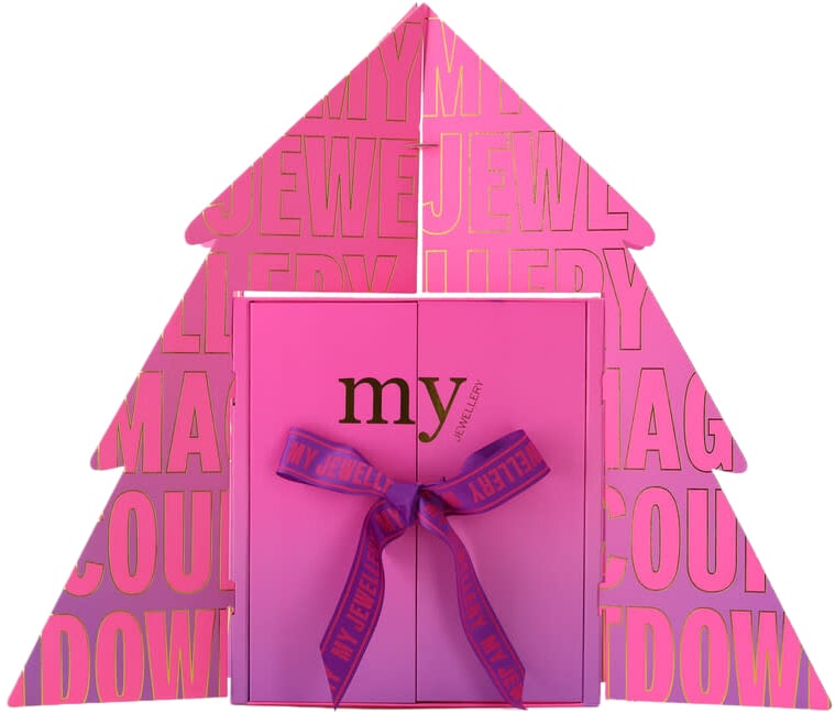 My Jewellery My Jewellery Adventskalender MJ 14067-1500 24 vakjes Groot Zilver 2025 Roze