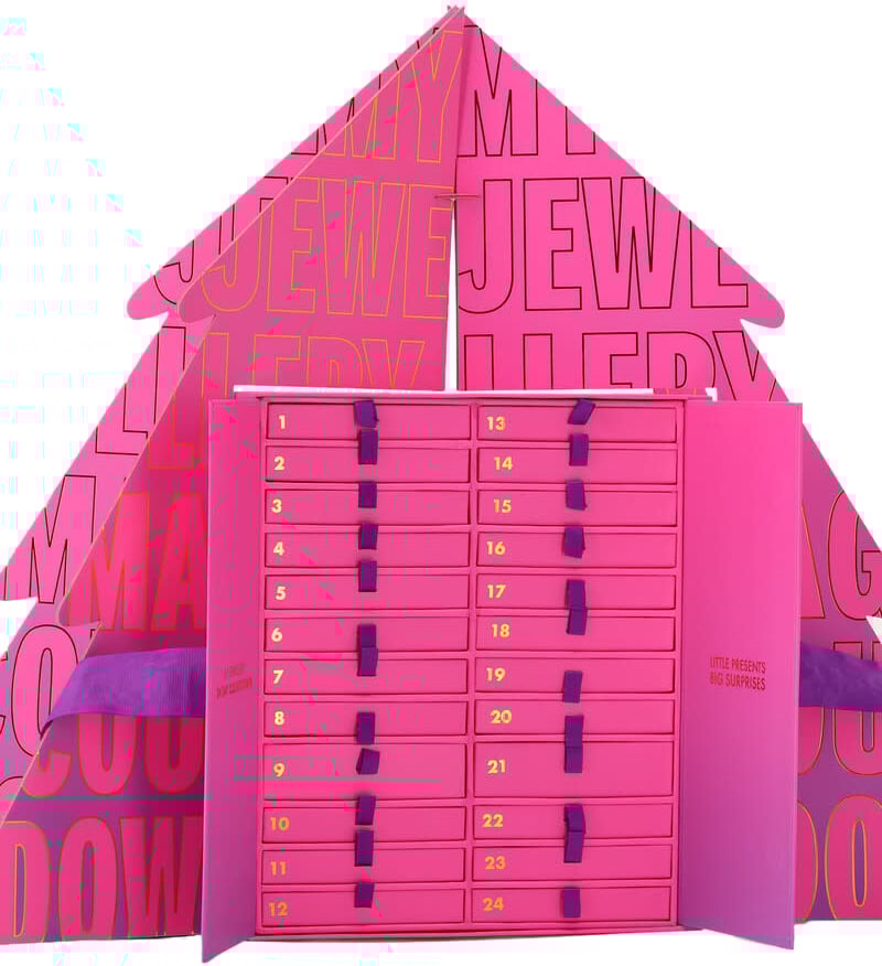 My Jewellery My Jewellery Adventskalender MJ 14067-1500 24 vakjes Groot Zilver 2025 Roze