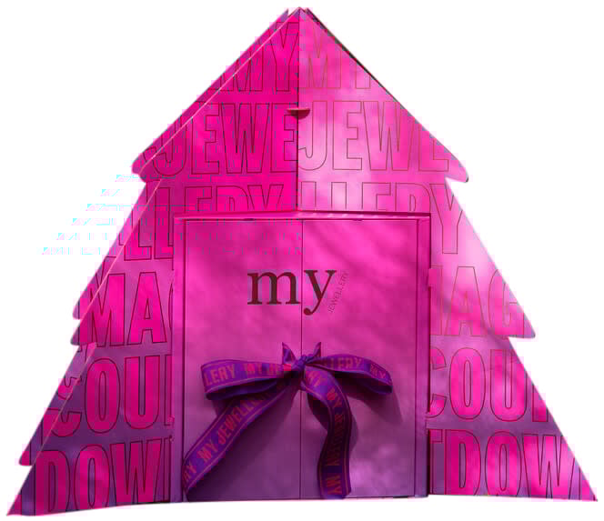 My Jewellery My Jewellery Adventskalender MJ14067-1200 24 vakjes Groot Goud 2025 Roze