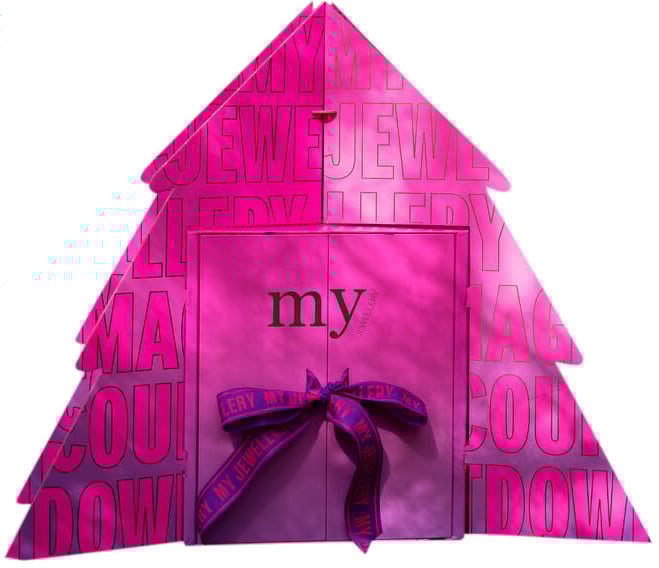 My Jewellery My Jewellery Adventskalender MJ 14067-1500 24 vakjes Groot Zilver 2025 Roze