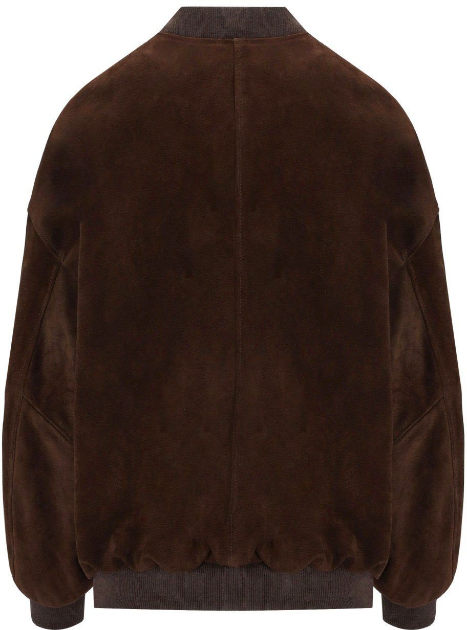 MYSKIN DARK OVERSIZE BOMBER JACKET Bruin