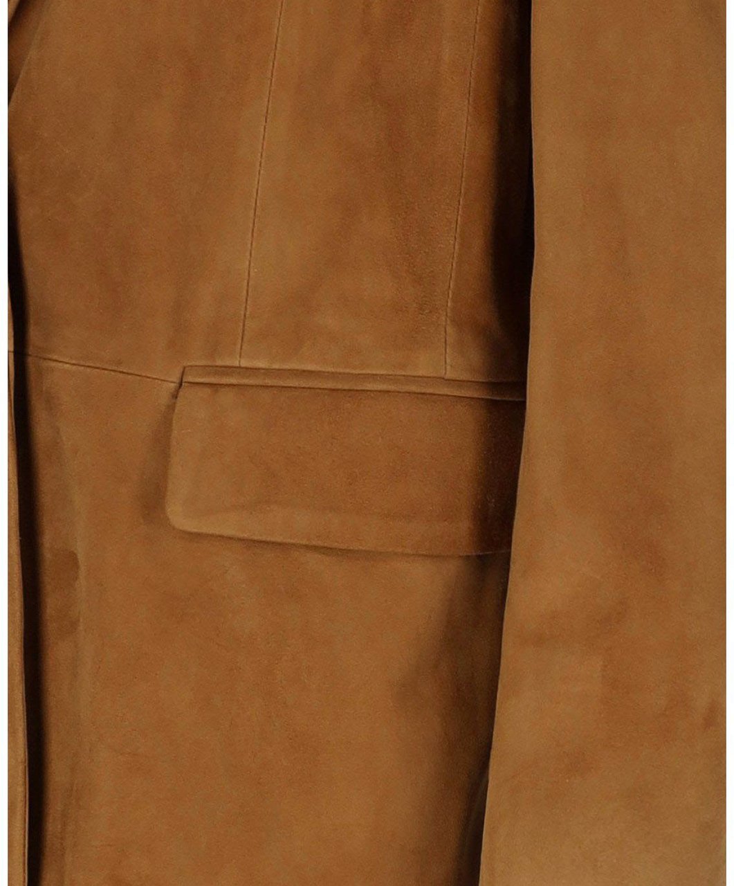 MYSKIN CAMEL SINGLE-BREASTED BLAZER Bruin