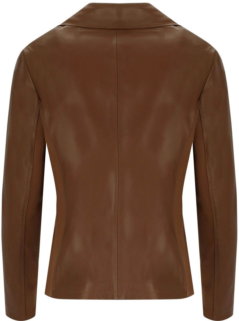 MYSKIN BASIC SINGLE-BREASTED BLAZER Bruin