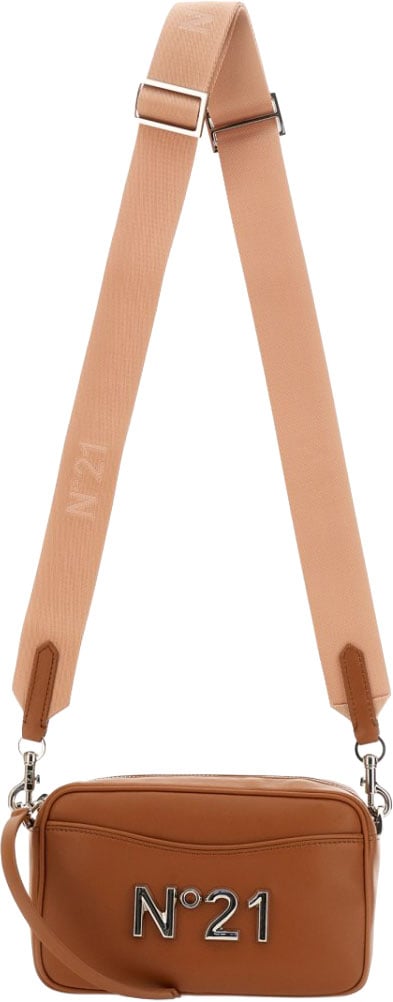 N 21 Logo Plaque Bag Bruin