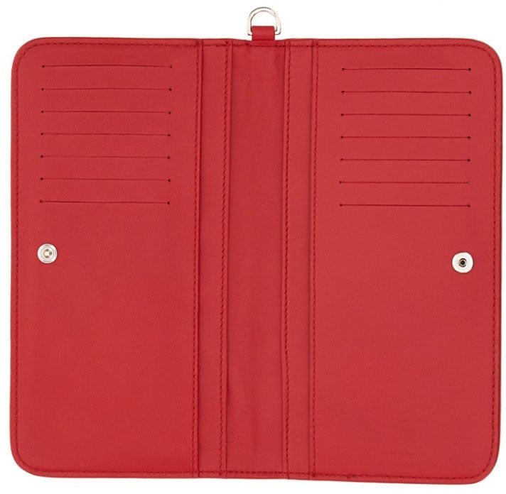 N 21 Rectangular Leather Wallet Rood