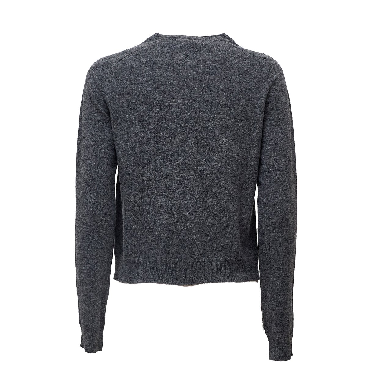 N 21 Jeweled Button Crewneck Cardigan Grijs