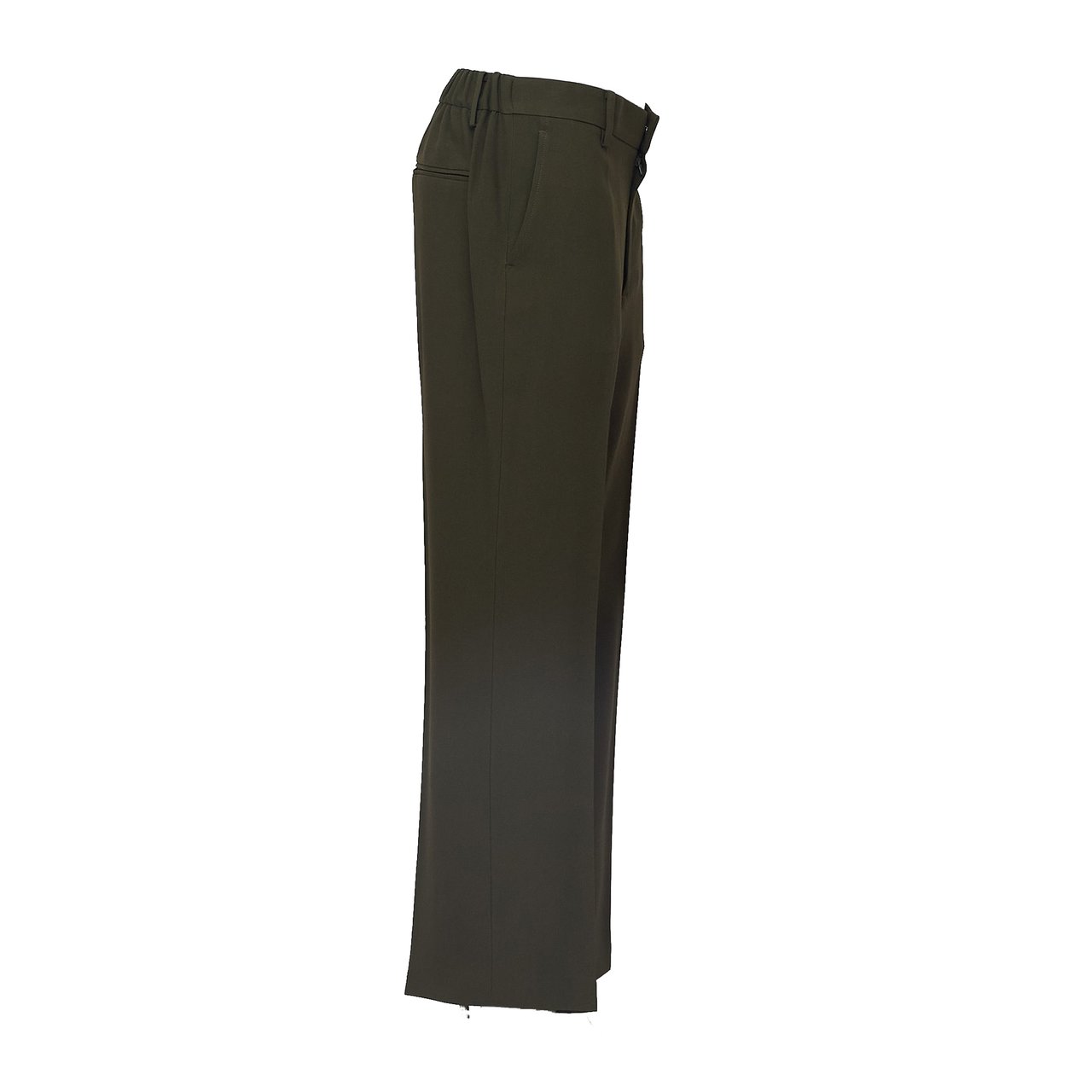 N 21 Straight-Leg Trousers with Mid-Rise Waistband and Concealed Pockets Zwart