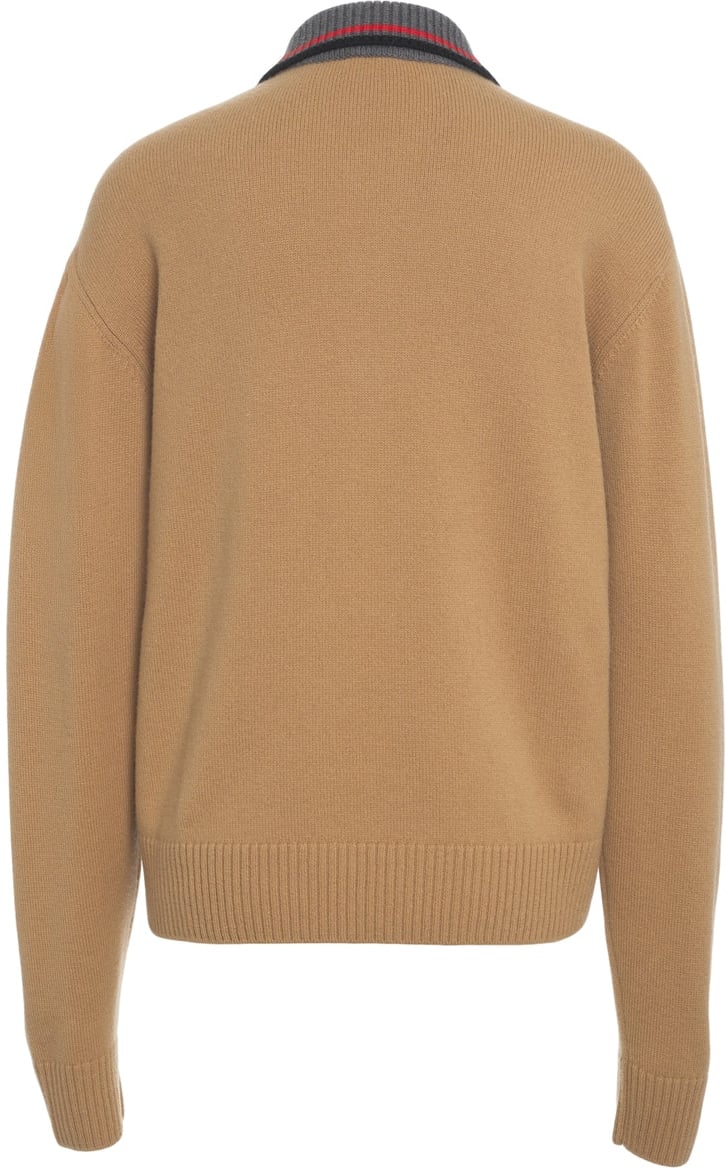 N 21 Knit Polo Sweater Beige