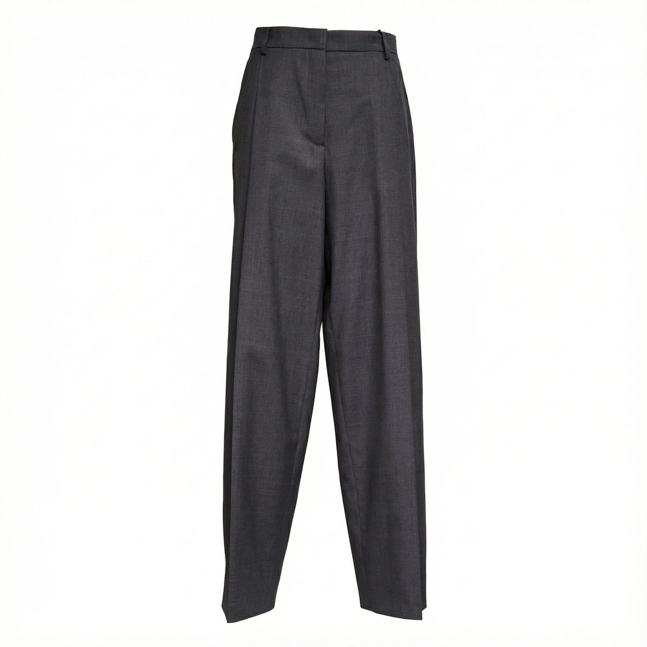 N 21 Wide-Leg Pleated Pants Zwart