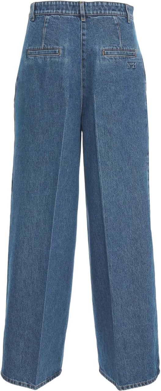 N 21 Loose fit jeans Blauw