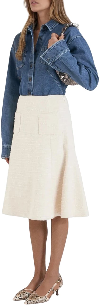 N 21 Midi skirt Beige